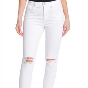 Current/Elliott High Waist Distressed Jeans